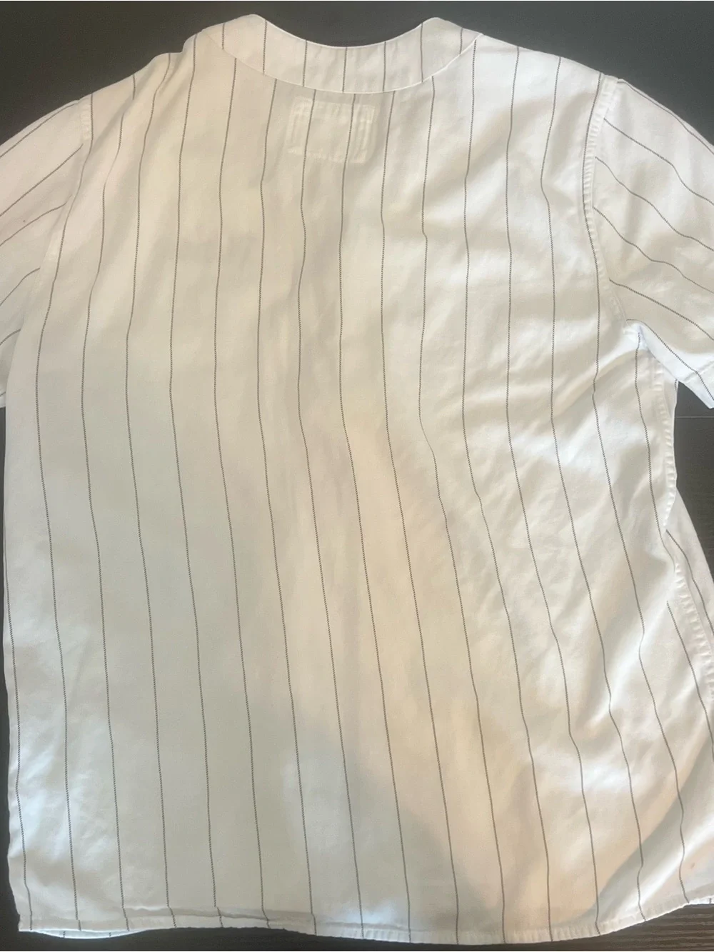 Hollister White Jersey with Black Pinstripes 🐝 - Picture 2 of 5